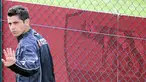 AS Roma's defender Cicinho arrives for a trainig session at Trigoria's training ground in the outskirts of Rome March 31, 2008. AFP PHOTO/FILIPPO MONTEFORTE