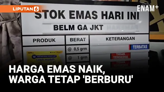 Warga 'Berburu' Emas Pasca Idul Fitri