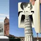 6 Kreasi Lukisan Tangan Digabung Menara Pisa Ini Hasilnya Bikin Takjub (sumber: Instagram/citylivesketch)