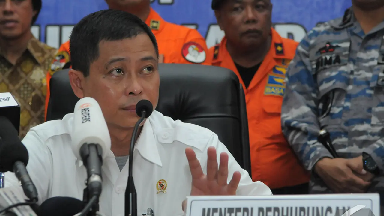 Menko Kemaritiman dan Menhub Sambangi Posko Evakuasi AirAsia