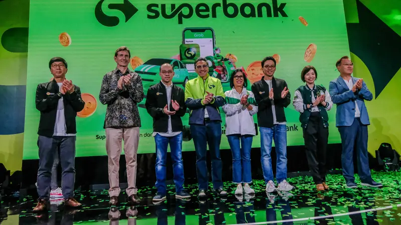 Superbank yang didukung oleh Emtek Grab, Singtel, dan KakaoBank. (Dok Superbank)