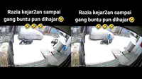 Pemotor kabur dari polisi (TikTok/@johanneslim777)