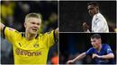 Performa Erling Haaland memang sangat memukau dan tengah bersinar di liga Eropa pada musim ini. Selain Haaland, ada beberapa pemain belia yang juga bersinar di liga Eropa. Berikut Erling Haaland dan pemain berusia 19 tahun ke bawah yang bersinar musim ini. (Kolase foto AFP)