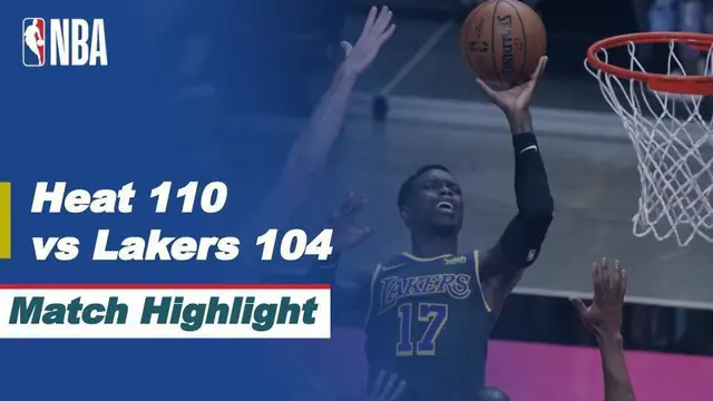 VIDEO: Highlights NBA, LA Lakers Telan Pil Pahit dari Miami Heat 104-110