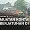 Muatan Kontainer Berjatuhan di Tol