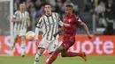 Juve baru bisa membalas di ujung pertandingan lewat gol Federico Gatti (90+7'). (Tano Pecoraro/LaPresse via AP)