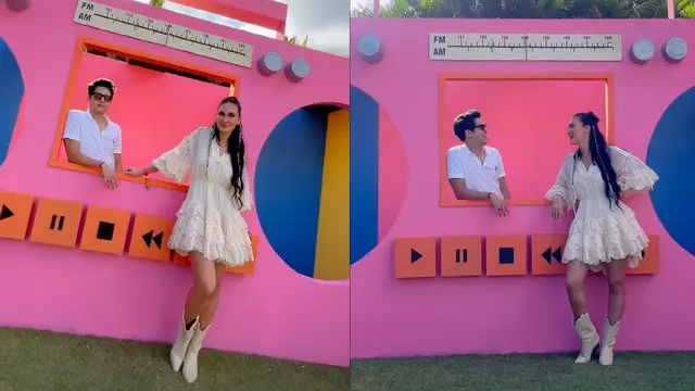10 Momen Meriah Pesta Ulang Tahun Luna Maya, Bertema Festifal Musik