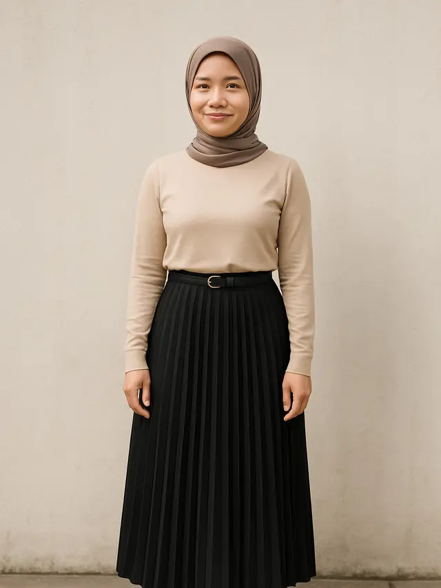 10 Tips Pilih Model Rok Plisket 2025 yang Cocok untuk Hijaber Pendek ...