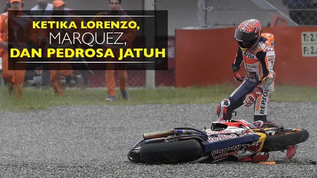 Insiden Para Pebalap Andalan Terjatuh di MotoGP Argentina 2017
