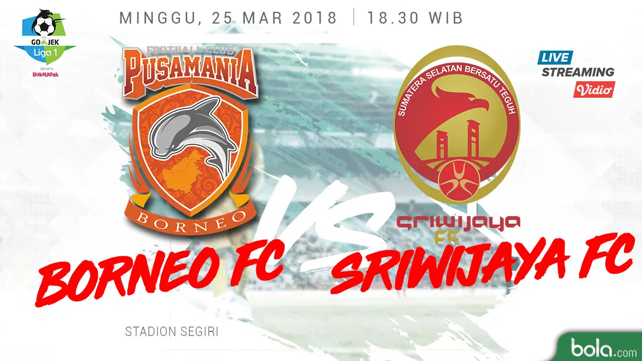 Pusamania Borneo FC Vs Sriwijaya FC