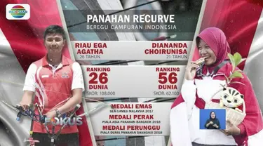 Tim panahan recurve beregu campuran Indonesia, Diananda dan Riau Ega, menjadi andalan di debut pertamanya dalam Asian Games 2018.