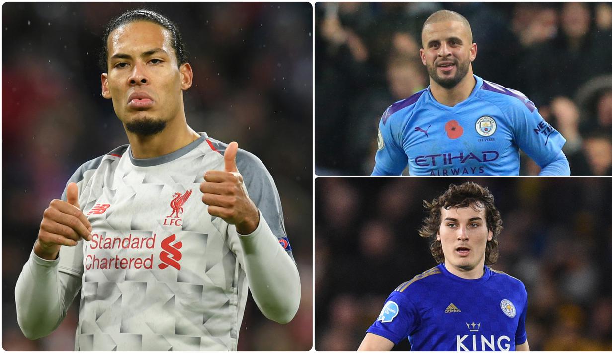 Peran bek sebagai tembok pertahan menjadi sangat vital bagi setiap klub. Sebagai benteng pertahan, para bek harus memiliki keunggulan dalam menjaga dan menghalau serangan pemain lawan. Berikut 5 bek garang di Premier League musim ini. (kolase foto AFP)