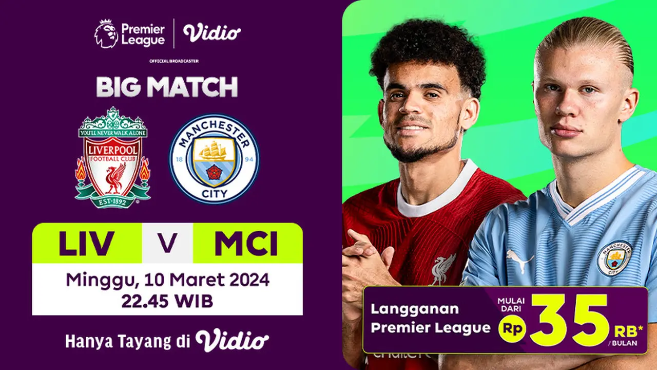 Siaran Langsung Liverpool vs Manchester City