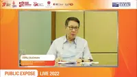 Direktur PT Gudang Garam Tbk, Heru Budiman saat paparan publik live 2022, Jumat (16/9/2022) (Foto: Liputan6.com/Pipit I.R)