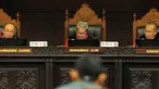 Suasana sidang perdana uji materi di Mahkamah Konstitusi, Jakarta, Jumat (29/8/14). (Liputan6.com/Faisal R Syam)