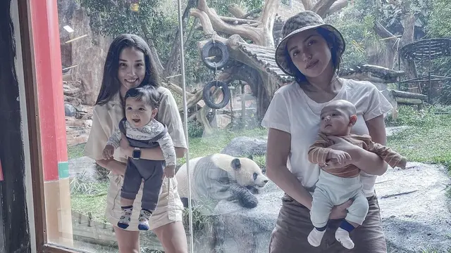 Jessica Iskandar dan anak ke Taman Safari (Instagram/inijedar)