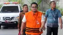Pengacara Arif Fitrawan tiba untuk menjalani pemeriksaan di gedung KPK, Jakarta, Rabu (12/12). Arif Fitrawan menjalani pemeriksaan perdana setelah ditetapkan sebagai tersangka dugaan suap penanganan perkara di PN Jakarta Selatan. (Merdeka.com/Dwi Narwoko)