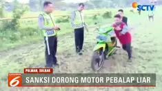 Motor-motor yang diamankan di Mapolres baru bisa diambil usai proses tilang setelah lebaran nanti.