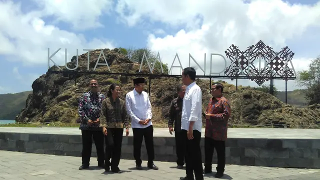 Jokowi saat Peresmian KEK Mandalika di Lombok