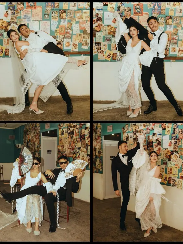 6 Potret Prewedding Debi Sagita dan Marco Ivanos, Romantis Bergaya Pasangan Pengantin