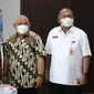 Wagub Sulut Steven Kandouw didampingi Asisten II Praseno Hadi dan Kepala Dinas Pariwisata Henry Kaitjily menerima kunjungan Mister Aladin di ruang kerjanya, Rabu (19/5/2021).