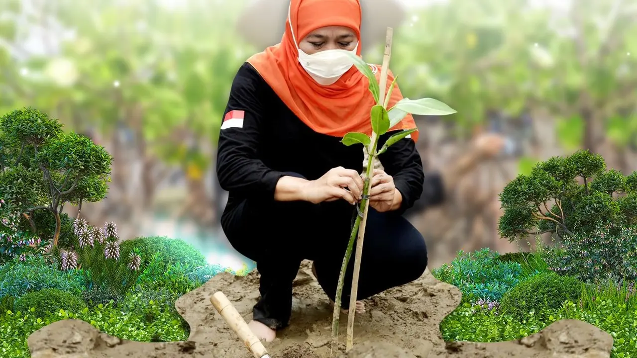 Gubernur Jawa Timur Khofifah Indar Parawansa. (Dian Kurniawan/Liputan6.com).