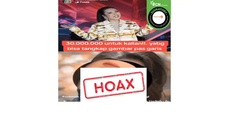 Cek Fakta Soimah bagikan uang dengan tangkap gambar