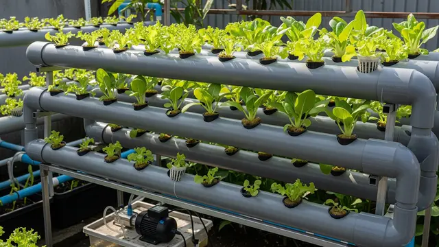 Paralon Sistem NFT untuk Kebun Hidroponik Modern