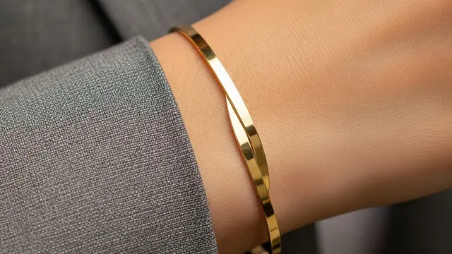 Model Gelang Emas Simple untuk Acara Kantor
