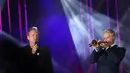 Chriss Botti pemain terompet yang berhasil meraih Grammy Awards berduet dengan Sting pada malam konser Java Jazz Musik Festival. (Andy Masela/Bintang.com)