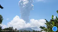 Gunung Ibu erupsi lagi pada Rabu siang (17/4/2024), pukul 12.12 WIT. (Liputan6.com/ Dok PVMBG)
