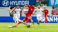 Aksi Ilhan Fandi saat memghadapi Timor Leste dalam laga Piala AFF 2026 di Stadion Jalan Besar (27/7/2026). (Dok. ASEAN United FC)