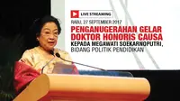 Live Streaming Doktor Honoris Causa untuk Megawati Soekarnoputri di UNP