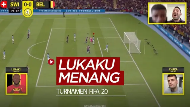 VIDEO: Romelu Lukaku Menang di Turnamen FIFA 20 Pakai Tim Barcelona