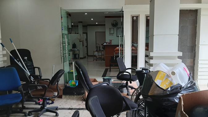 Kondisi salah satu sudut ruangan di Departemen Radio terapi, Departemen penyakit dalam, dan Departemen Radiologi RSCM. (Liputan6.com/Ady Anugrahadi)
