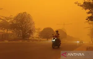 Cerita Warga Palangka Raya Berkendara di Tengah Asap Pekat Kebakaran