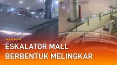 Eskalator berbentuk melingkar berbeda dengan yang lainnya menarik perhatian.