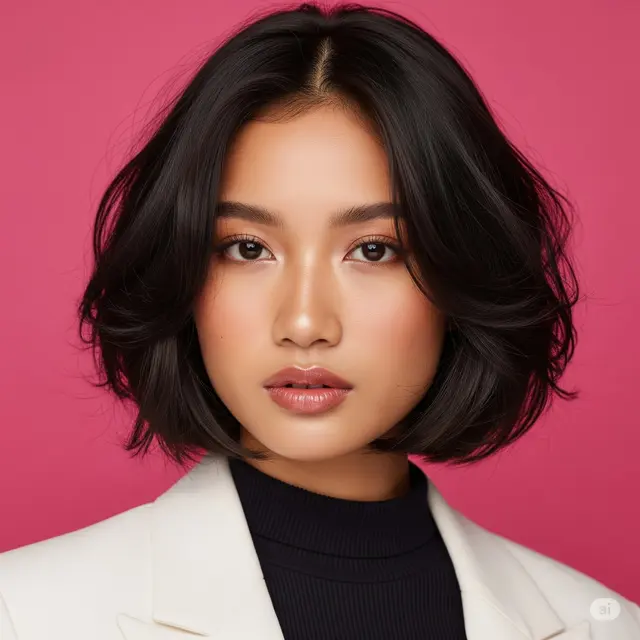 Gaya Rambut Bob Pendek Korea Terhits 2025 Textured Bob