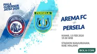 Piala Gubernur Jatim - Arema FC Vs Persela Lamongan (Bola.com/Adreanus Titus)