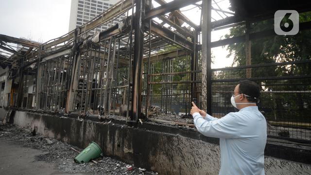 Anies Baswedan Tinjau Lokasi Halte