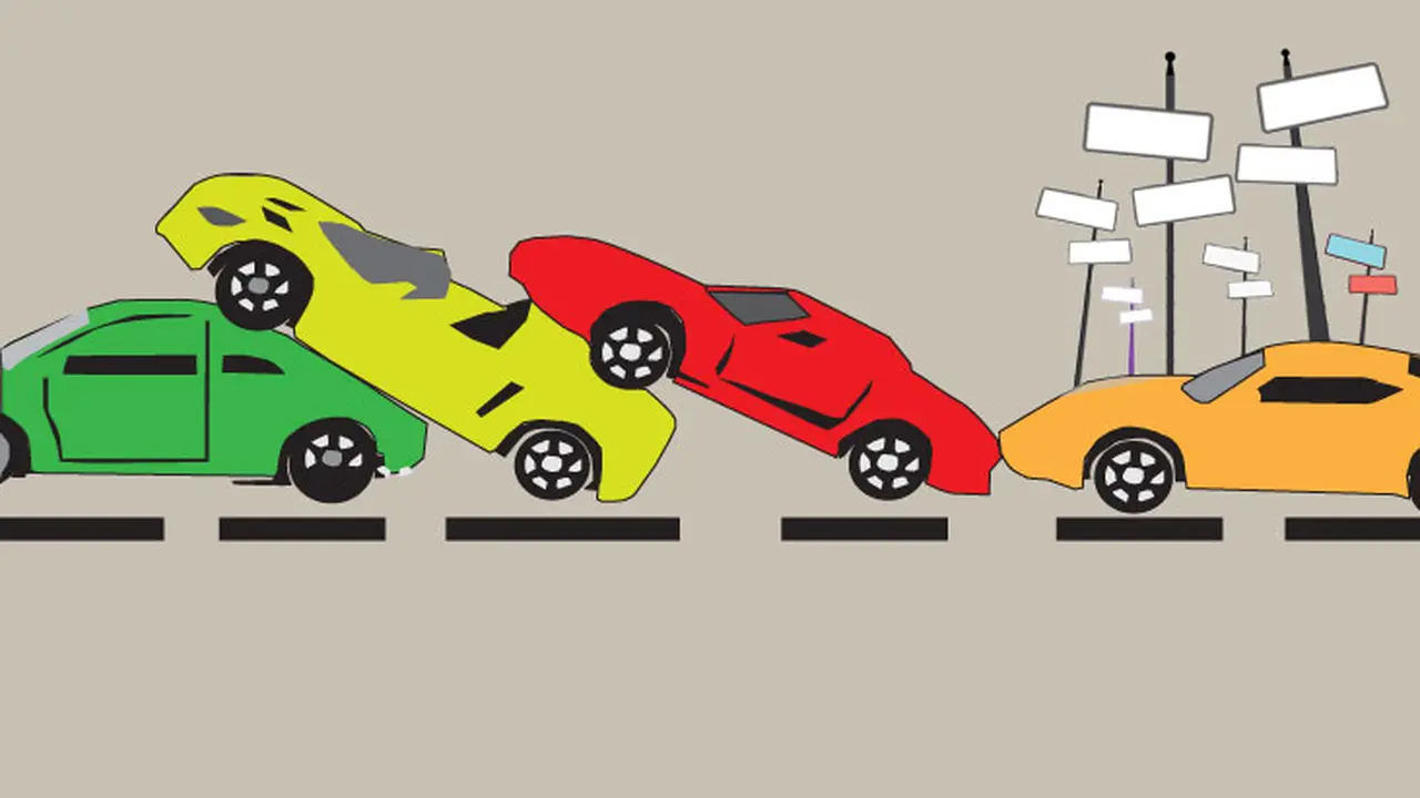 Ilustrasi Kecelakaan Mobil