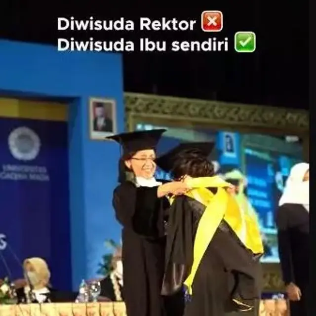 Momen Langka, Rektor UGM Mewisuda Putrinya Sendiri yang Lulus dengan Nilai Sempurna
