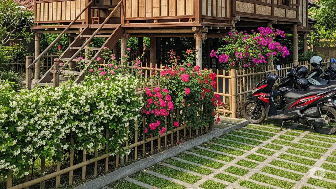 Gambar Rumah Sederhana 6x9 di Desa dengan Halaman Depan