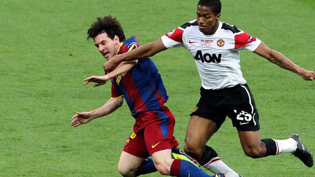 Lionel Messi dalam final Liga Champions 2010/11 menghadapi Manchester United pada 28 Mei 2011. EPA/LINDSEY PARNABY