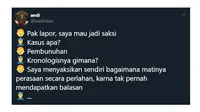 Obrolan Lucu Saat Lapor Polisi Ini Malah Berujung Curhat (sumber:Twitter/andihiyat)