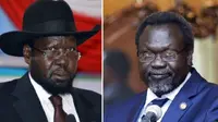 Konflik antara dua petinggi Sudan Selatan, Presiden Kiir dan Wapres Machar berujung pada pecahnya perang saudara di negara itu (BBC)