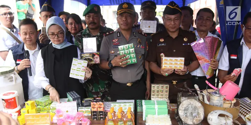 Penampakan Kosmetik Palsu Senilai Rp 7,4 Miliar di Tambora