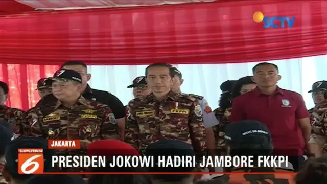 Resmikan Jambore Kebangsaan Bela Negara, Presiden Jokowi tegaskan tidak ada ruang bagi ideologi selain Pancasila.