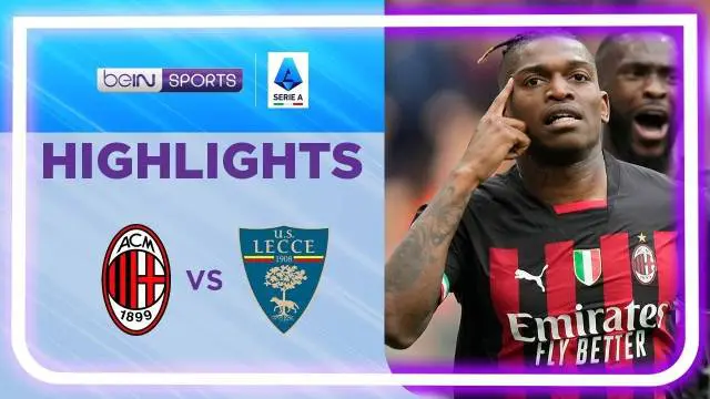 Berita video highlights laga pekan ke-31 Liga Italia (Serie A) 2022/2023 antara AC Milan melawan Lecce yang berakhir dengan skor 2-0, di mana kedua gol itu dicetak Rafael Leao, Minggu (23/4/2023) malam hari WIB.