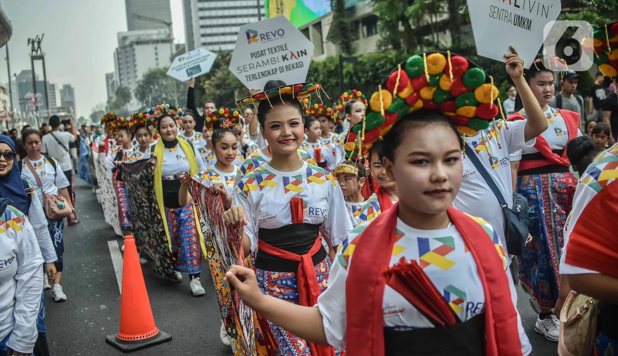 Parade Budaya Beautiful Heritage of Indonesia di CFD - Foto Liputan6.com